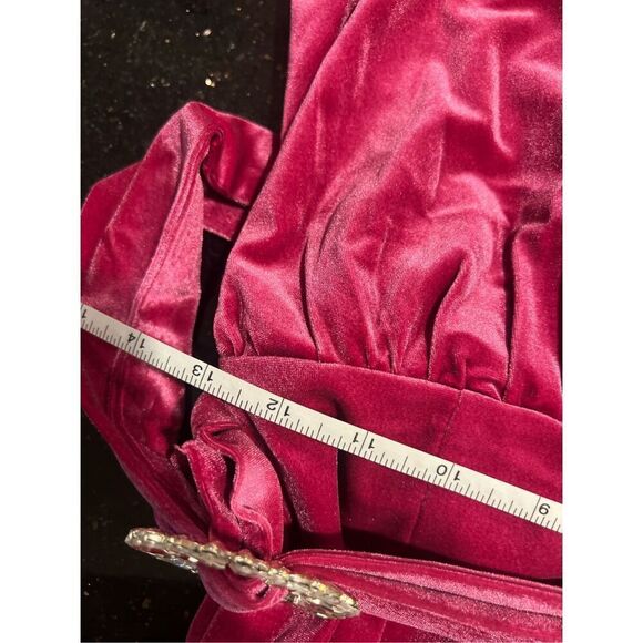 Elliatt Solene Maxi Dress Velvet cocktail Wedding Guest Dress size S NWT$368 - Picture 8 of 8